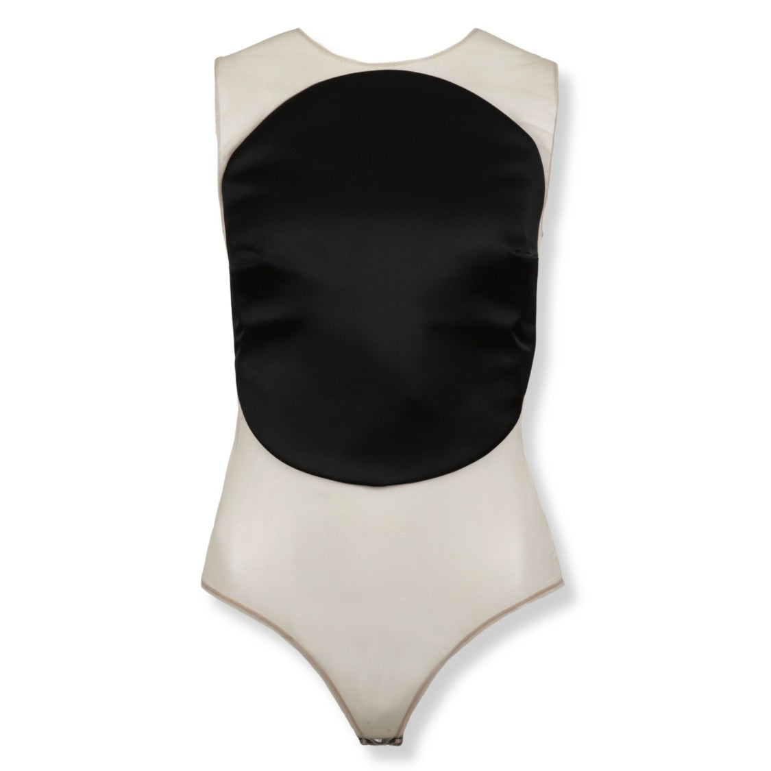 Courrèges Illusion Circle Satin Bodysuit
