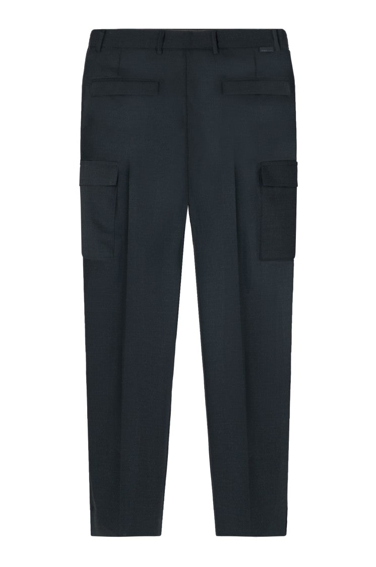 Gazzarrini X Michele Franzese Tailored Asphalt Grey Trousers With Central Crease