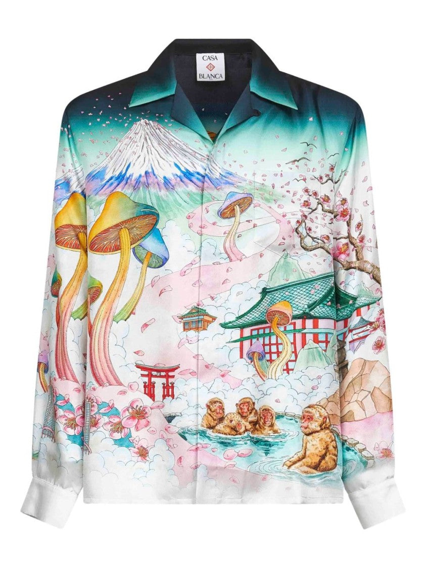 Casablanca Multicolour Silk Casual Shirt