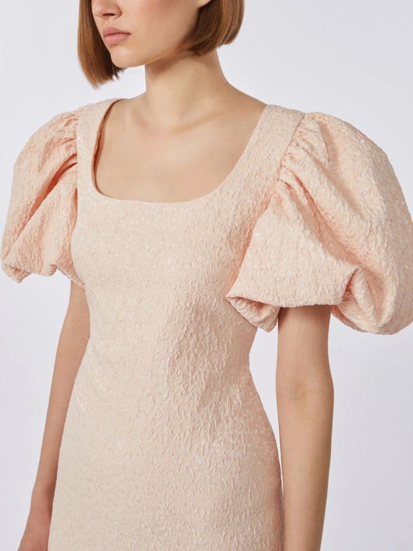 Max Mara Fitted Midi Dress With Textured Fabric