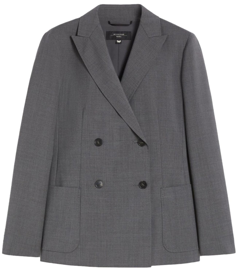 Max Mara Double-Breasted Tailored Jacket With Wide Lapels