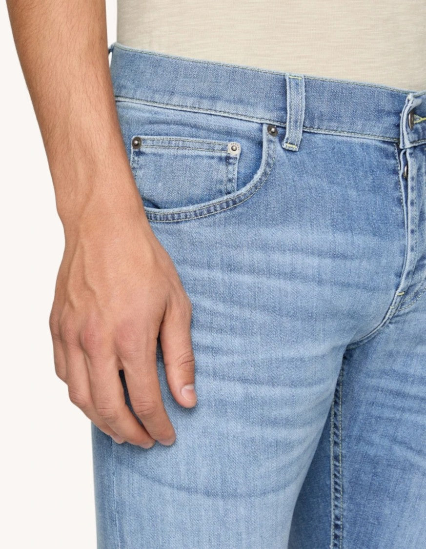 Dondup Light Blue Straight-Fit Jeans