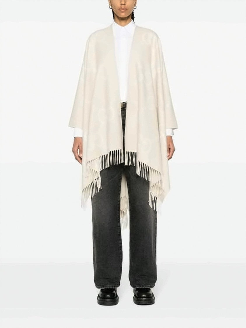 Gucci Reversible Jumbo Gg Cashmere Cape
