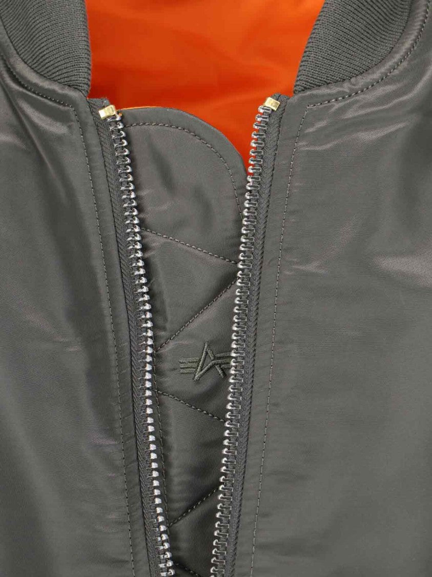 Alpha Industries Reversible Bomber Jacket In Green