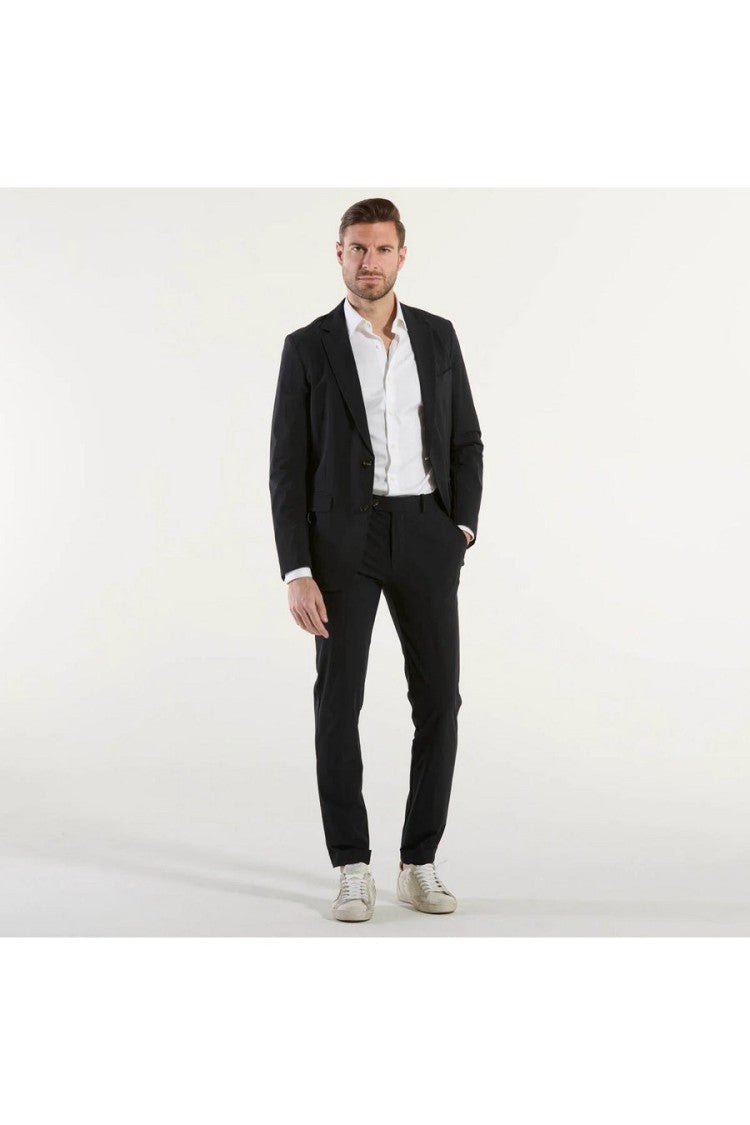 Rrd Black Tailored Polyamide Classic Lapel Blazer