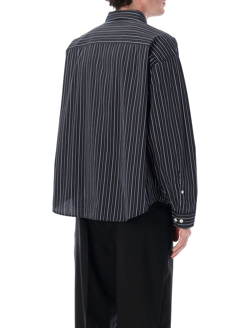 Mfpen Exact Exact Striped Cotton Long Shirt