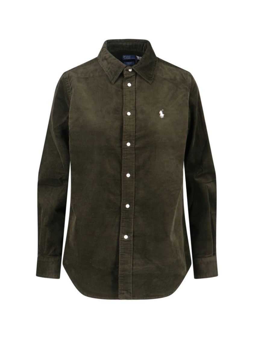 Polo Ralph Lauren Corduroy Logo Shirt – Green