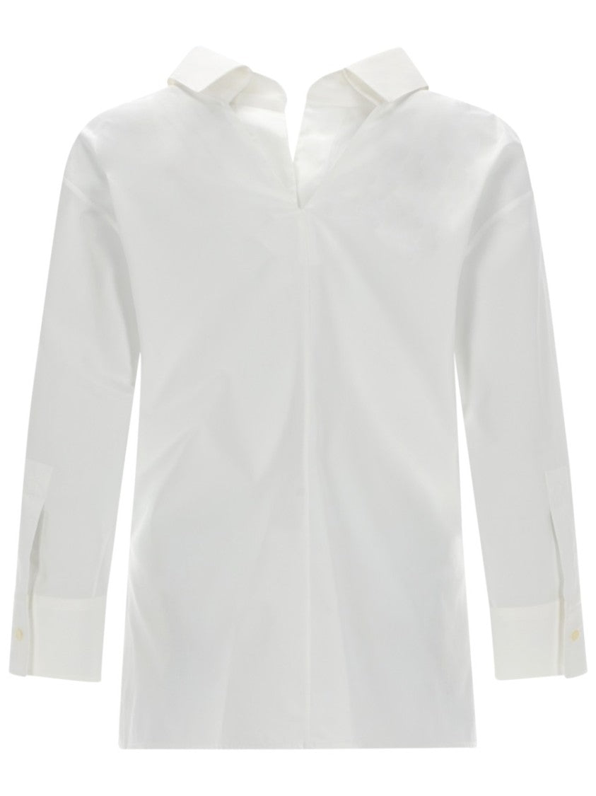 Givenchy Cut-Out Neckline Cotton Shirt