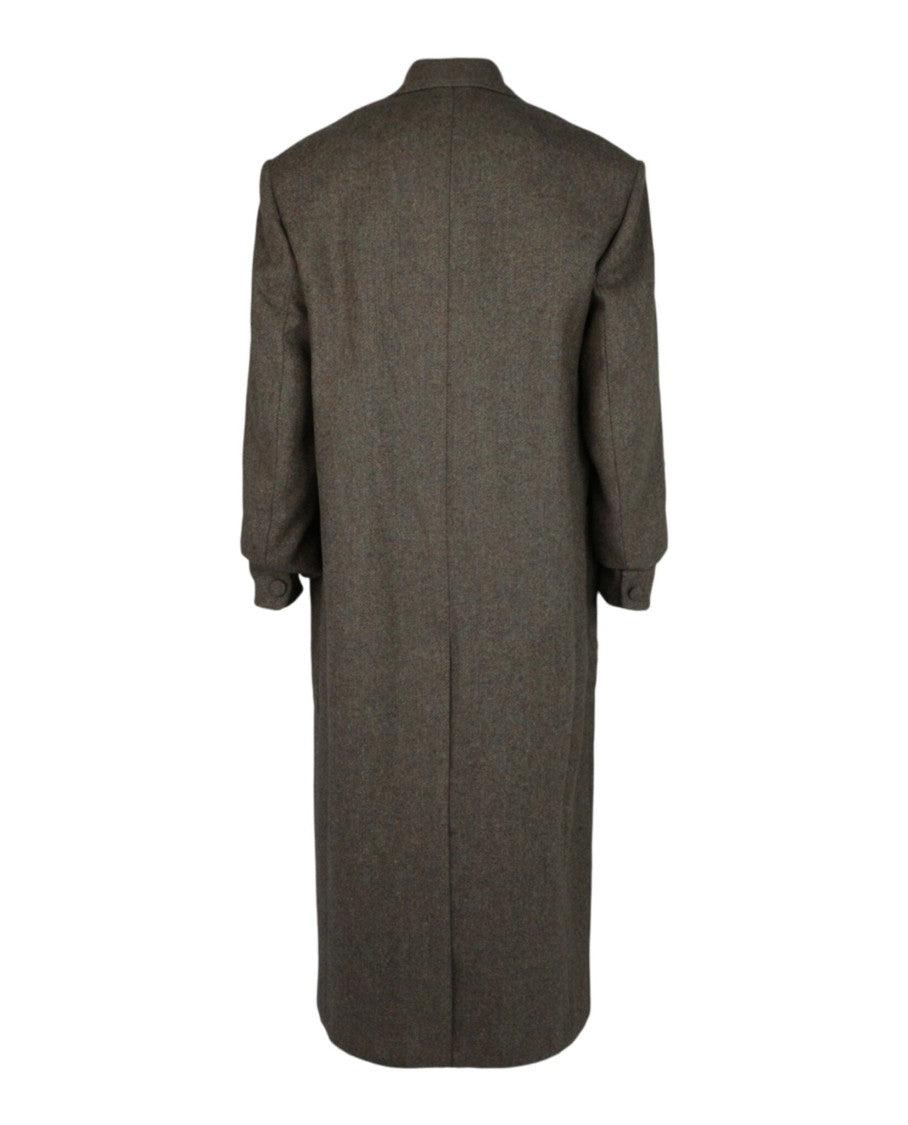 Givenchy Double Breasted Herringbone Coat