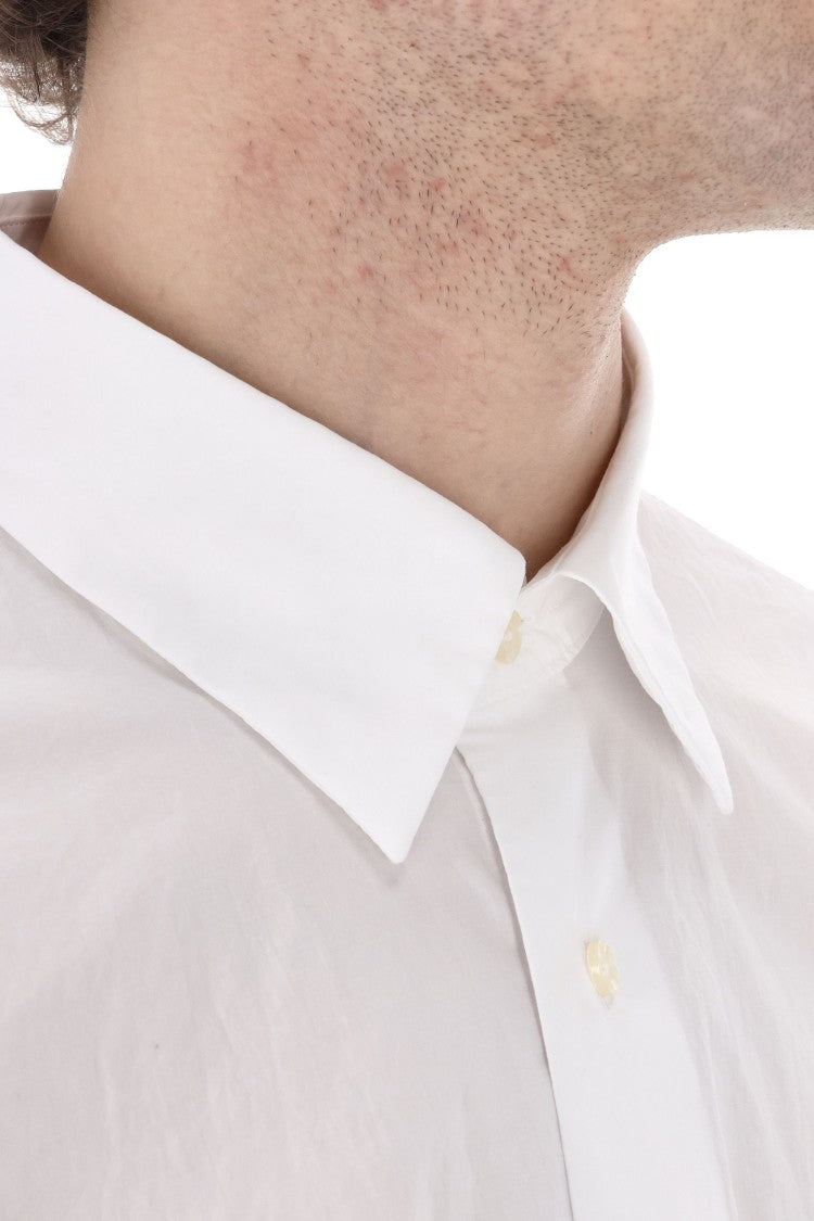 Officine Generale Italian Collar Cotton Poplin Shirt