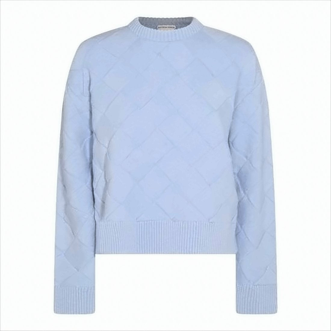 Bottega Veneta Textured Quilted Knit Sweater With Ribbed Hem