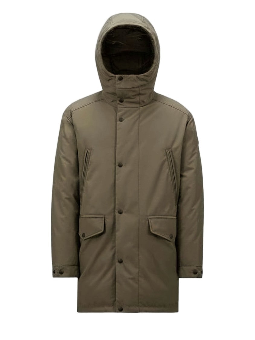 Moncler Matte Olive Green Down Jacket