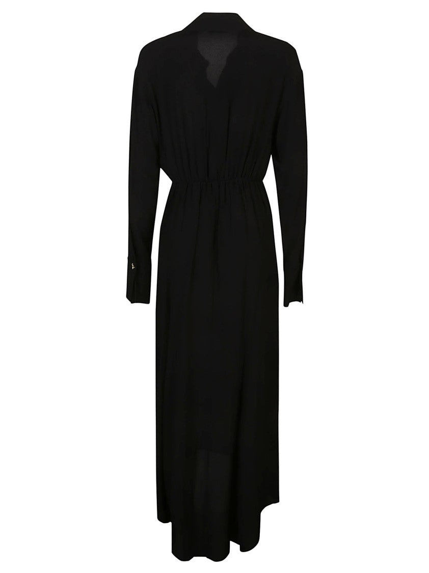 Patrizia Pepe Viscose Long-Sleeve Midi Dress