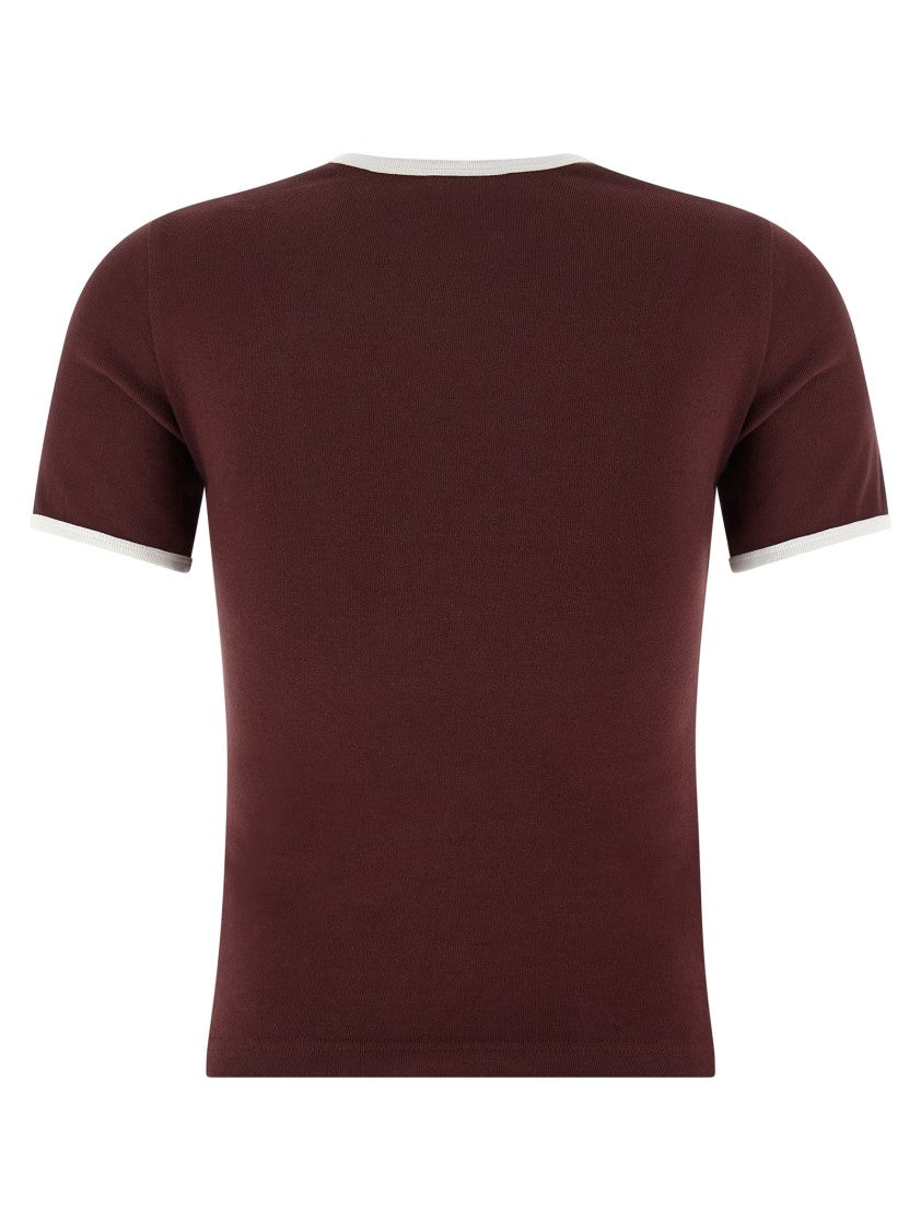 Courrèges 'Signature Contrast' T-Shirt