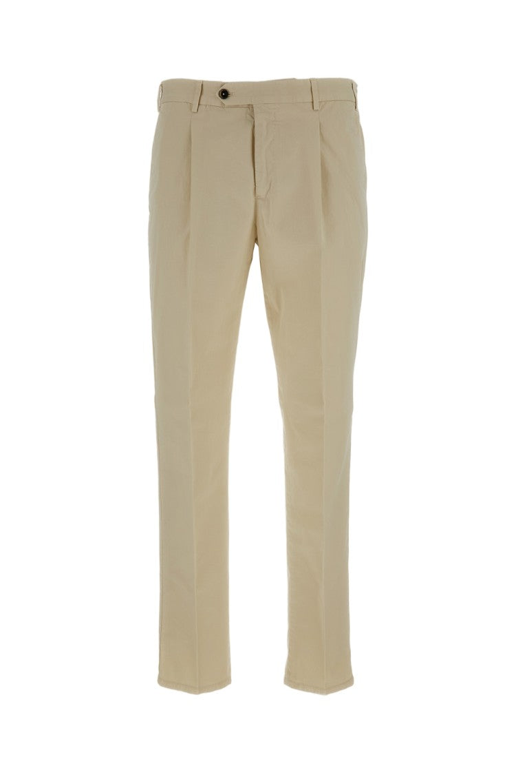 Pt01 Slim-Fit Lightweight Gabardine Trousers With Pressed Creases