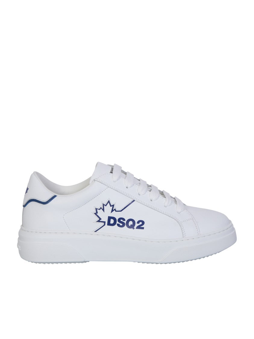 Dsquared2 White Lace-Up Sneakers