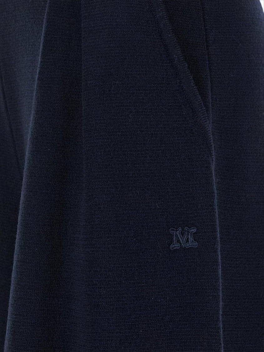 Max Mara Wide-Leg Wool Pants With High Waist