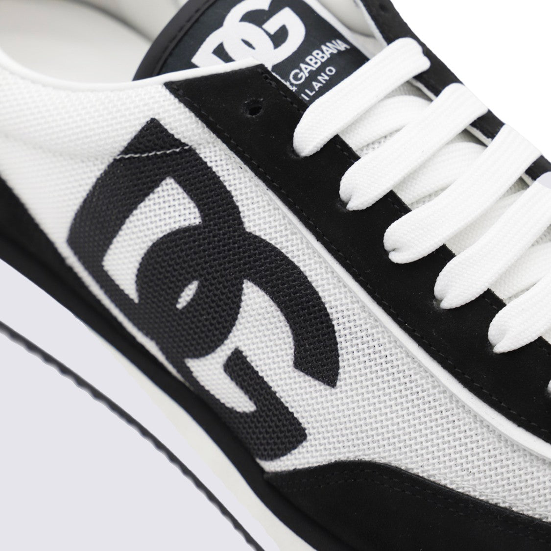 Dolce & Gabbana Low-Top Sneakers With White Mesh Base