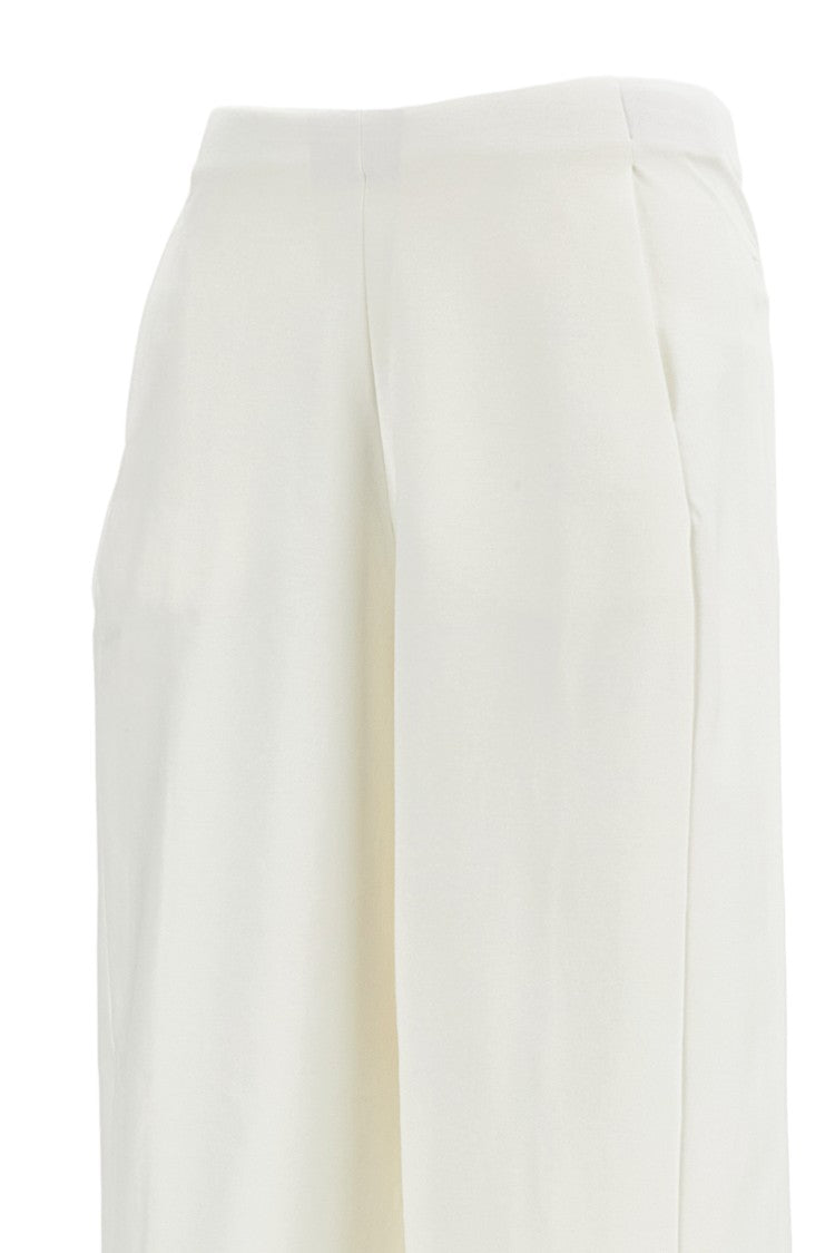 M.S.M. Milano Knee-Length Wide-Leg Trousers With Elasticated Waist