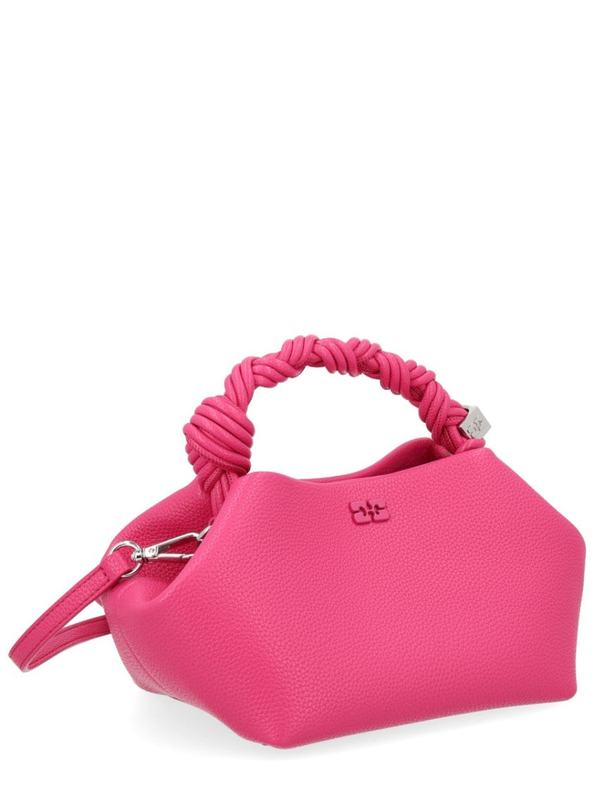 Ganni Geometric Twisted Handle Handbag
