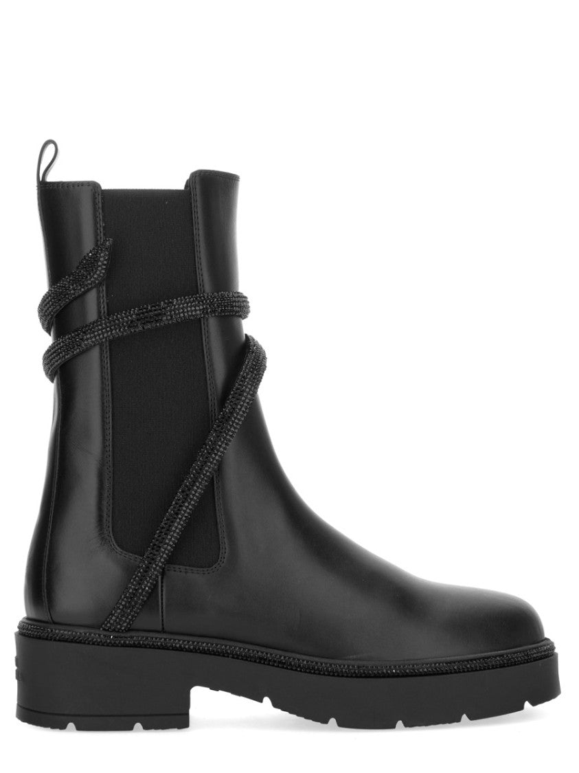 René Caovilla "Biker Cleo Combat" Boot