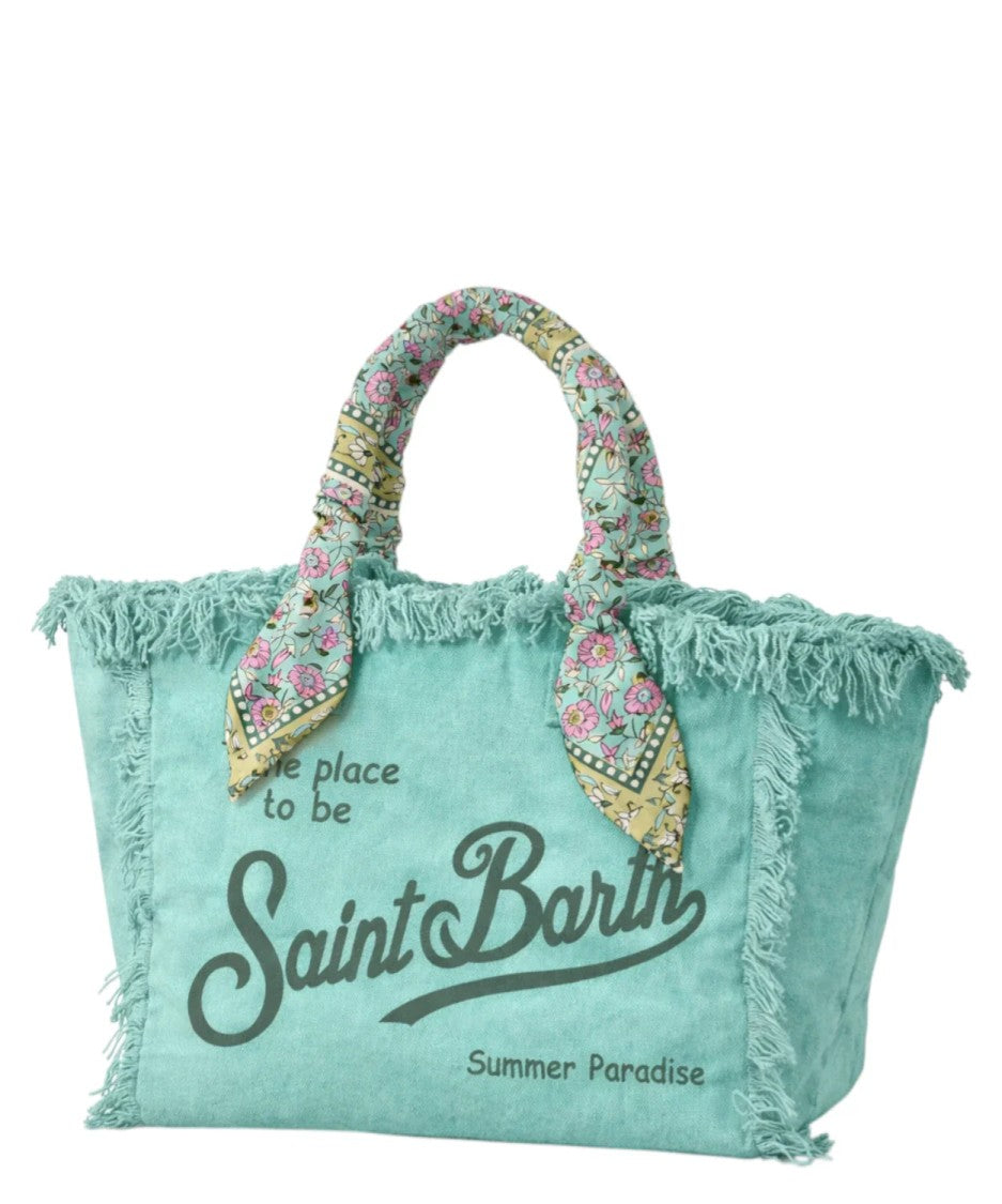 Mc2 Saint Barth Spacious Textured Tote Bag With Fringed Edges