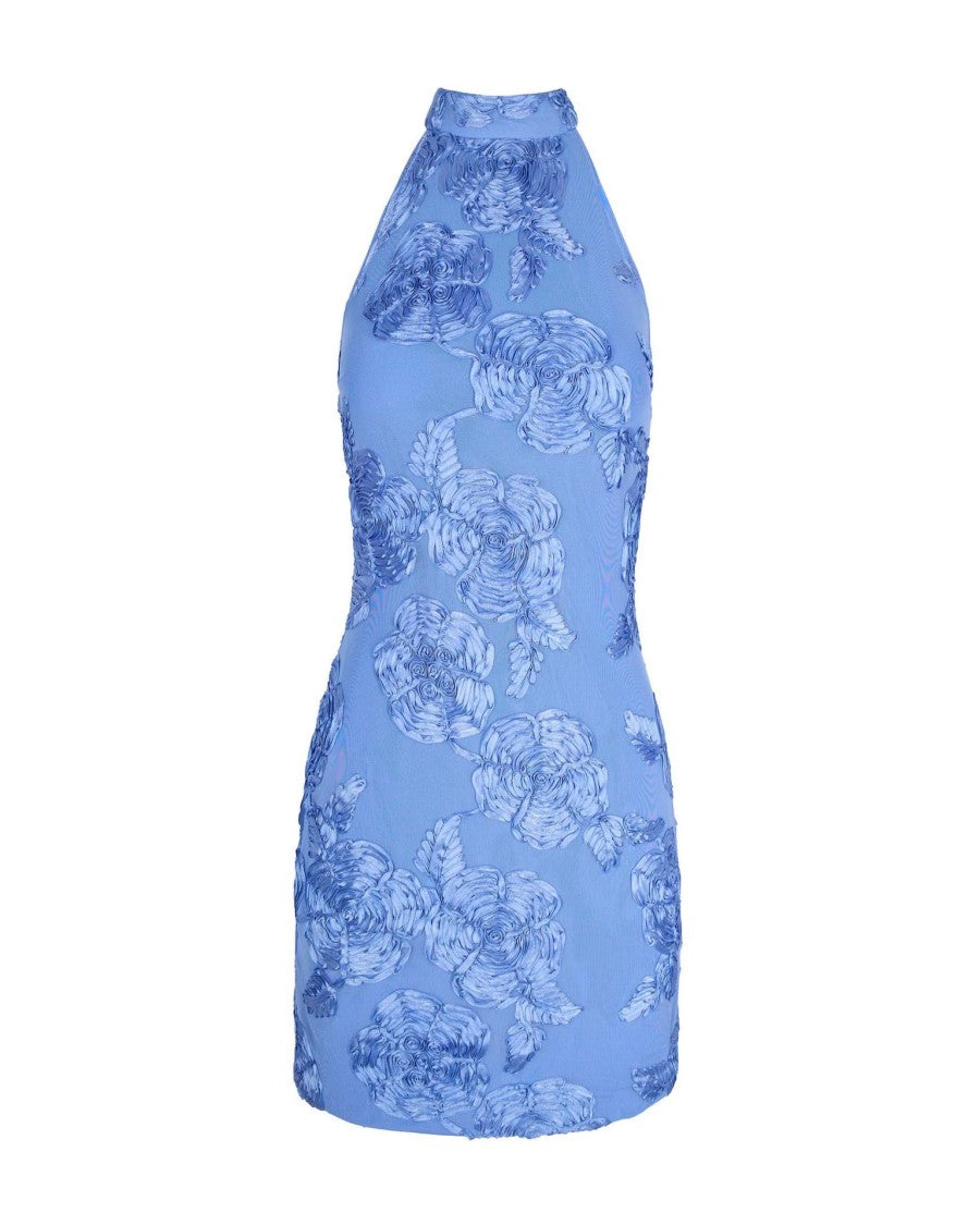 Rotate Hydrangea Beaded Halterneck Dress