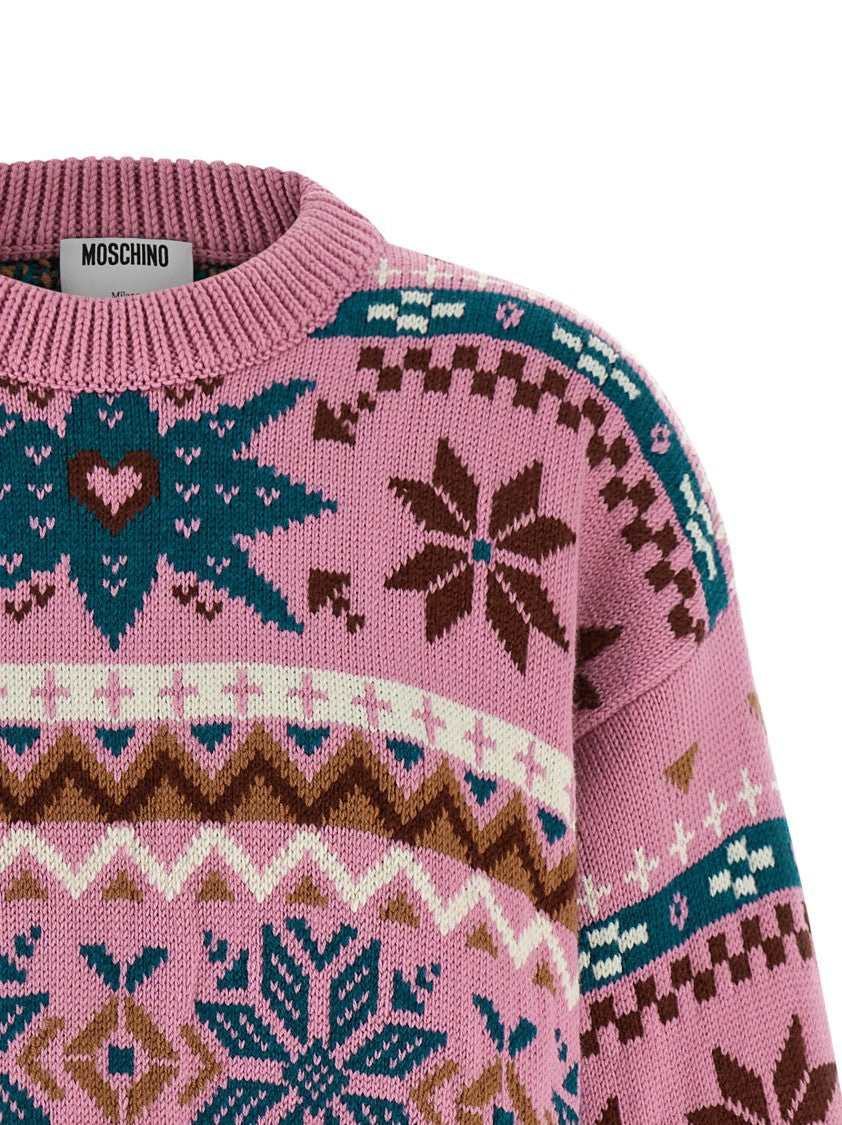 Moschino Intarsia Wool Sweater