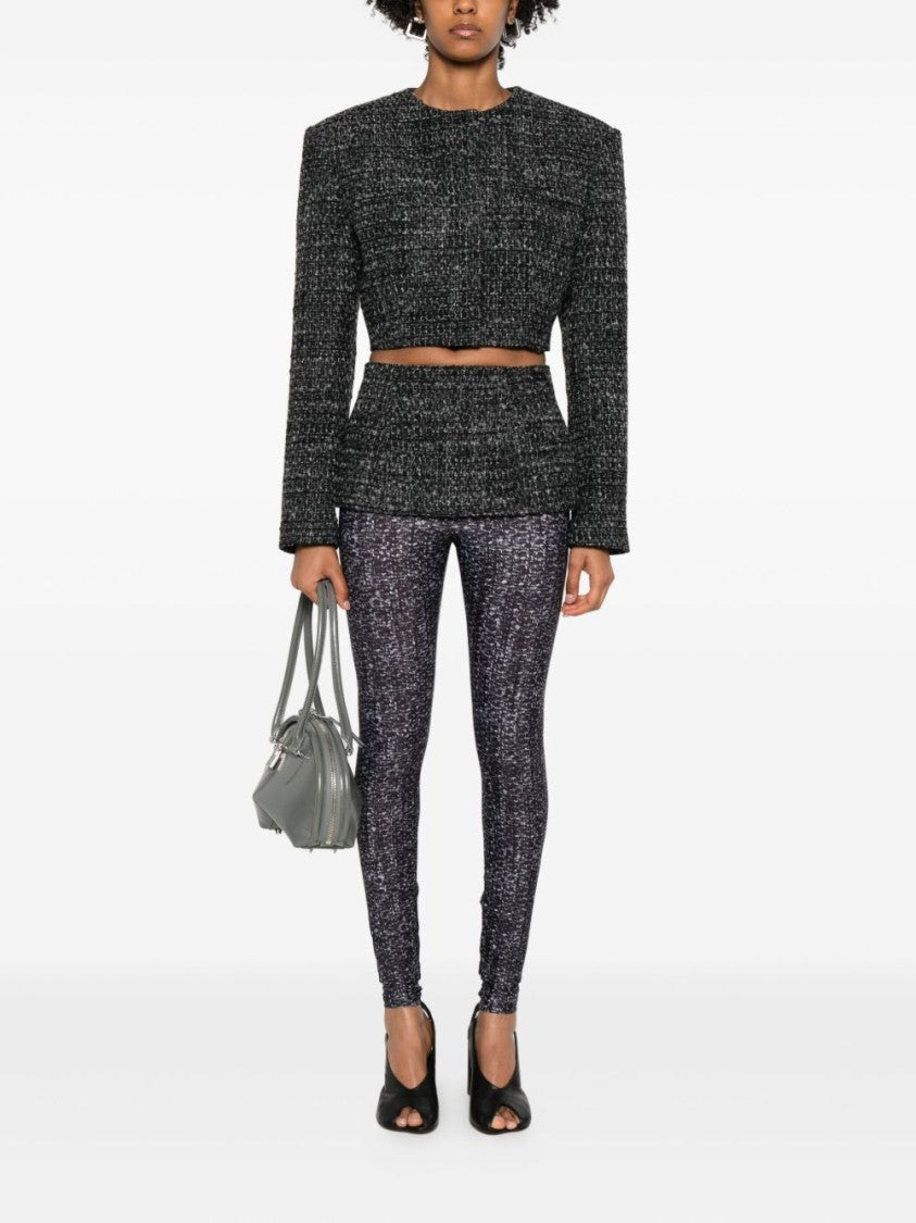 Diesel Straight-Leg Trousers With Textured Mini-Skirt Overlay