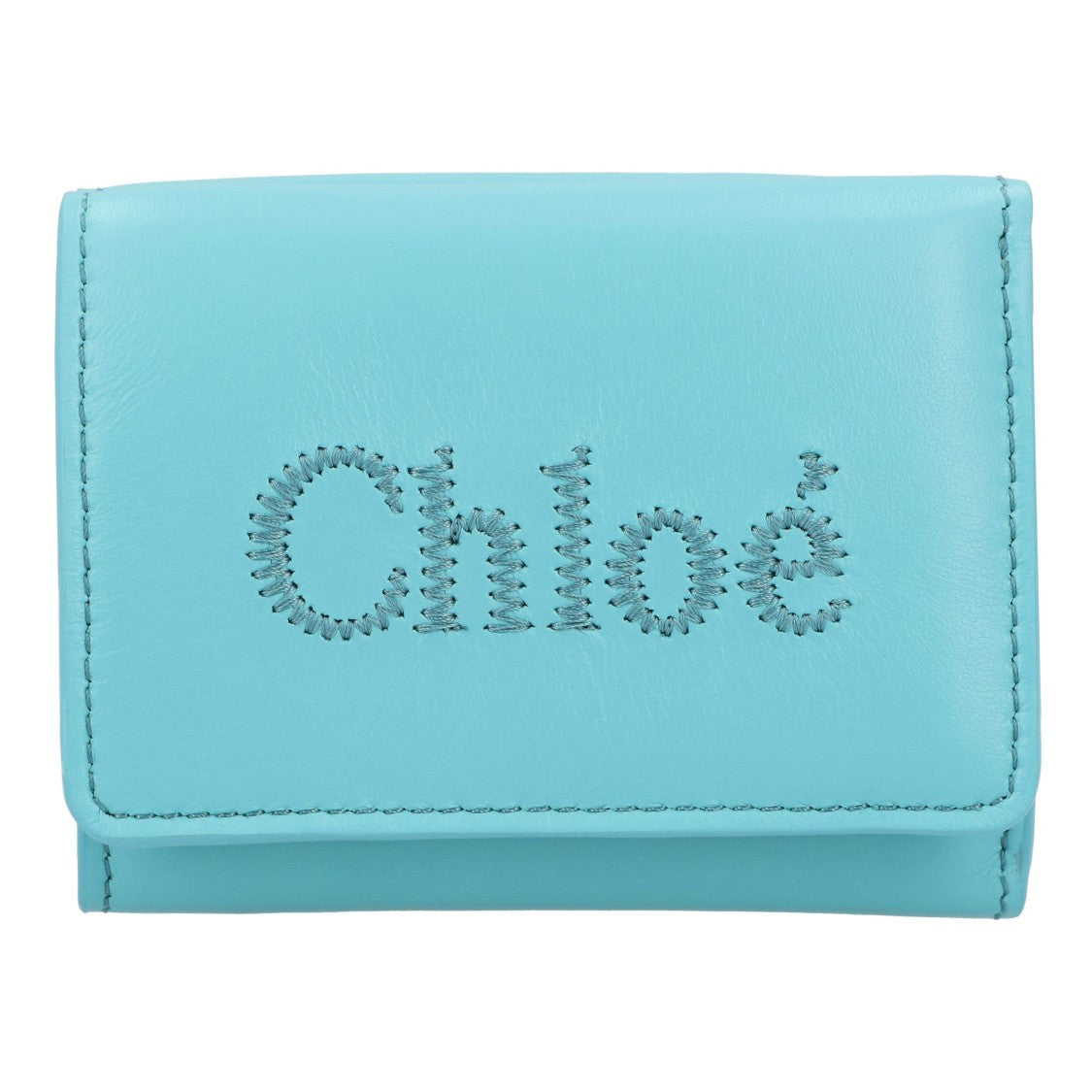 Chloé Sense Tri-Fold Wallet Blue