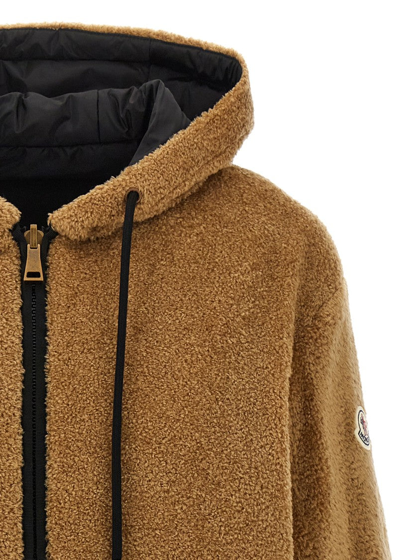 Moncler Reversible Teddy-Effect Fleece Hoodie