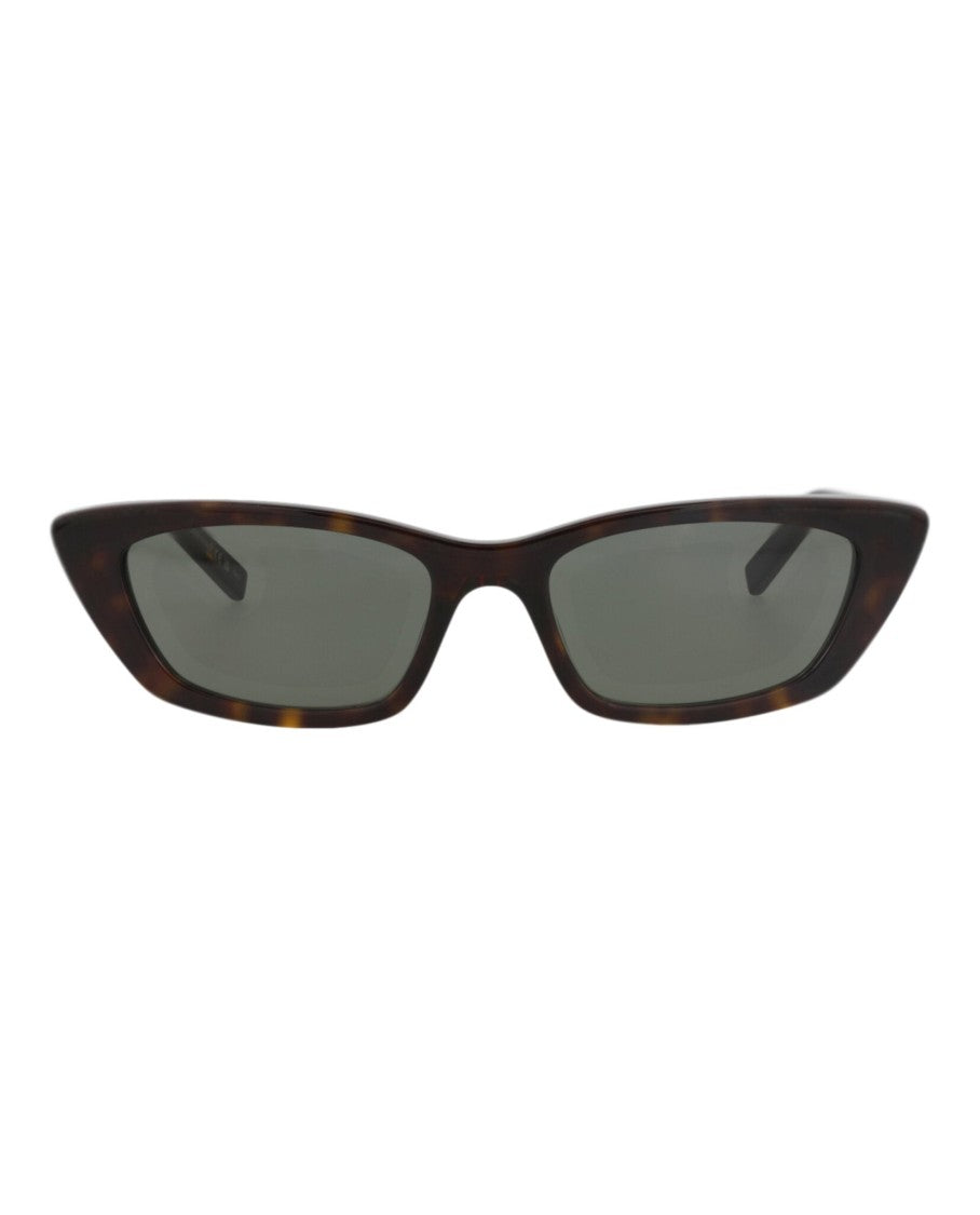 Saint Laurent Cat Eye-Frame Recycled Acetate Sunglasses With Tortoiseshell Pattern