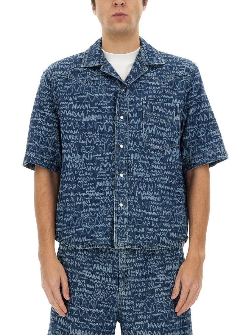 Marni Denim Bowling Shirt