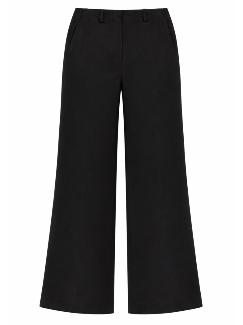 Theory Fluid High-Waisted Triacetate Wide-Leg Pants