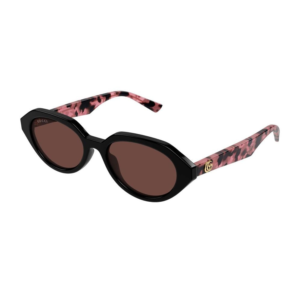 Gucci Geometric Oval Frame Sunglasses With Double G Emblem Gg2178s Linea Emblem