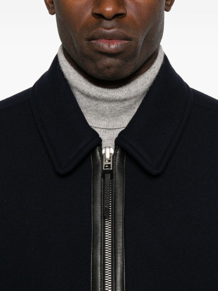 Tom Ford Cropped Black Jacket With Classic Collar