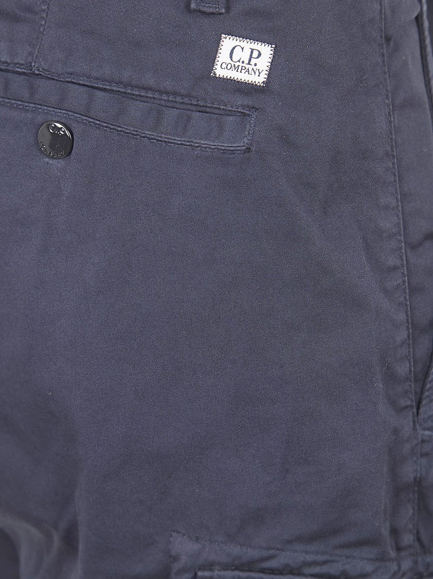 C.P. Company Ergonomic Cargo Pants With Multi-Pocket Design And Signature Lens