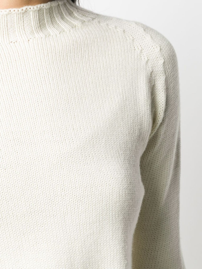 Drumohr Classic Ribbed Crew Neck Wool Sweater