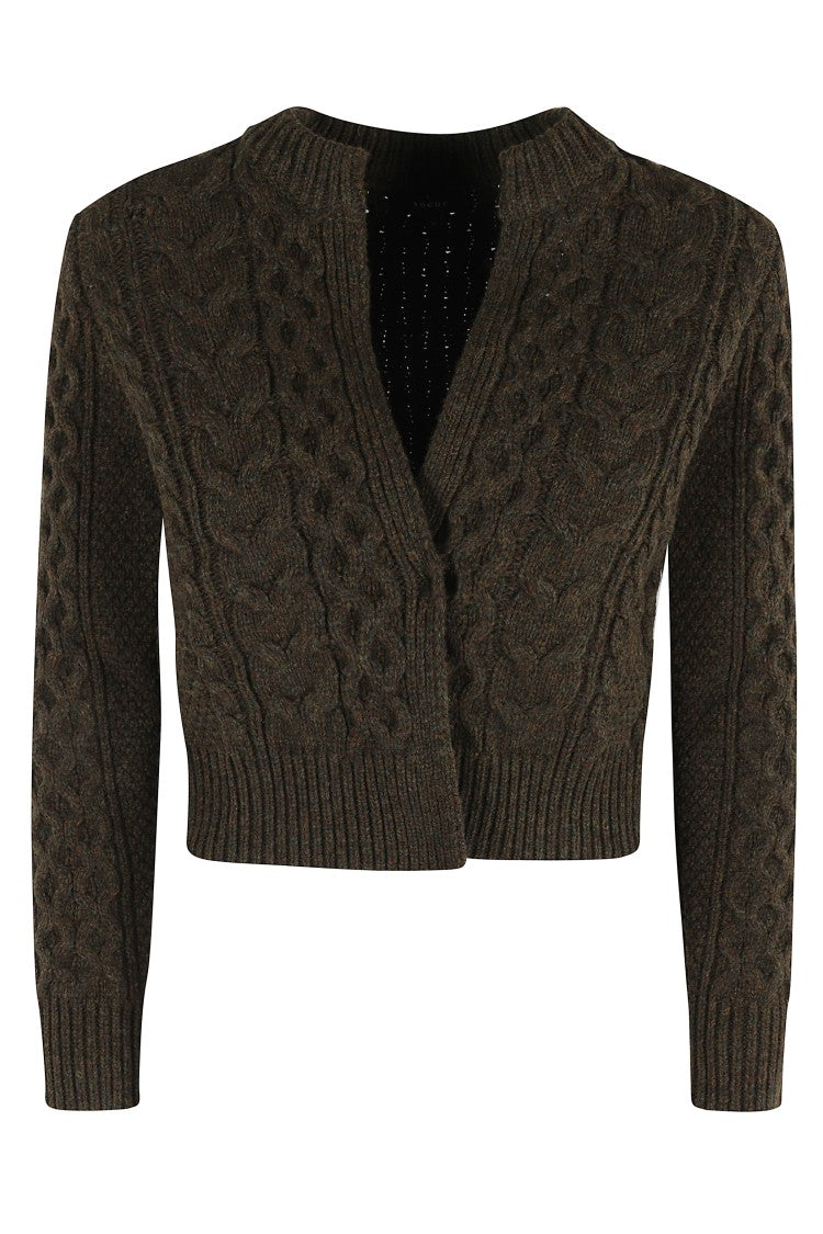 Soeur Conrad Textured Cropped Cardigan