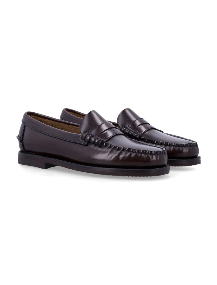 Sebago Black Classic Dan Polished Leather Penny Loafer