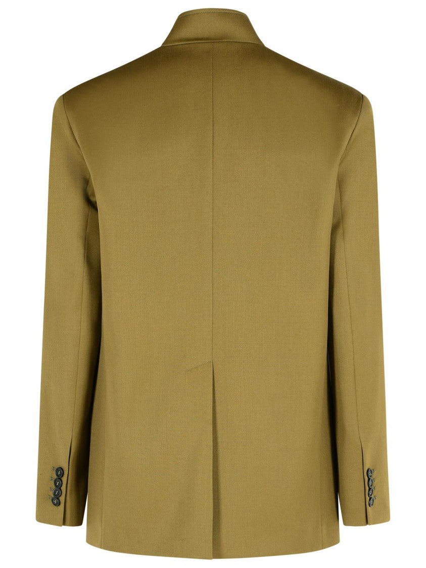 The Attico Green Virgin Wool Blazer