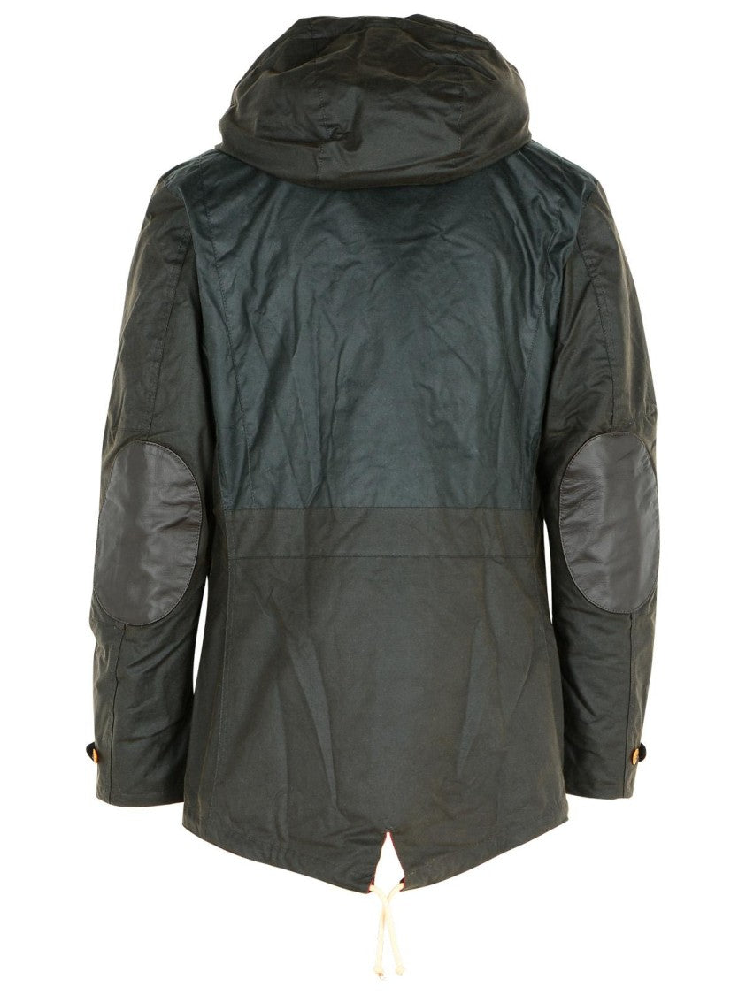 Barbour Green Wax Cotton Parka Game