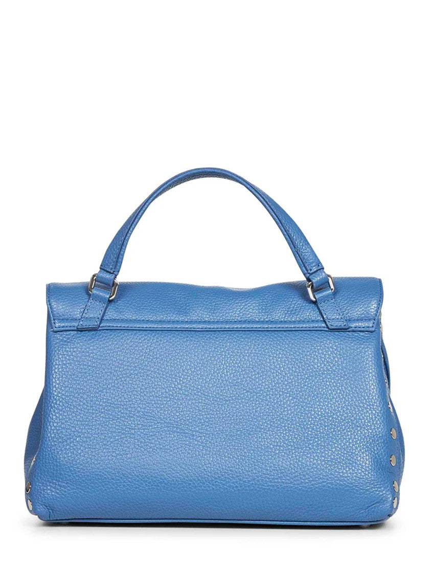 Zanellato Navy Blue Pebbled Texture Shoulder Bag