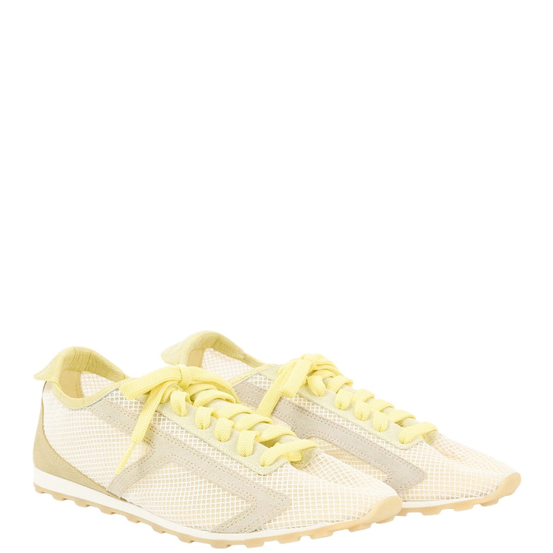 Jacquemus Mesh And Leather Sneakers