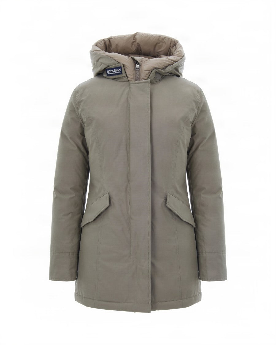 Woolrich Water-Repellent Windproof Hooded Parka With Teflon Coating