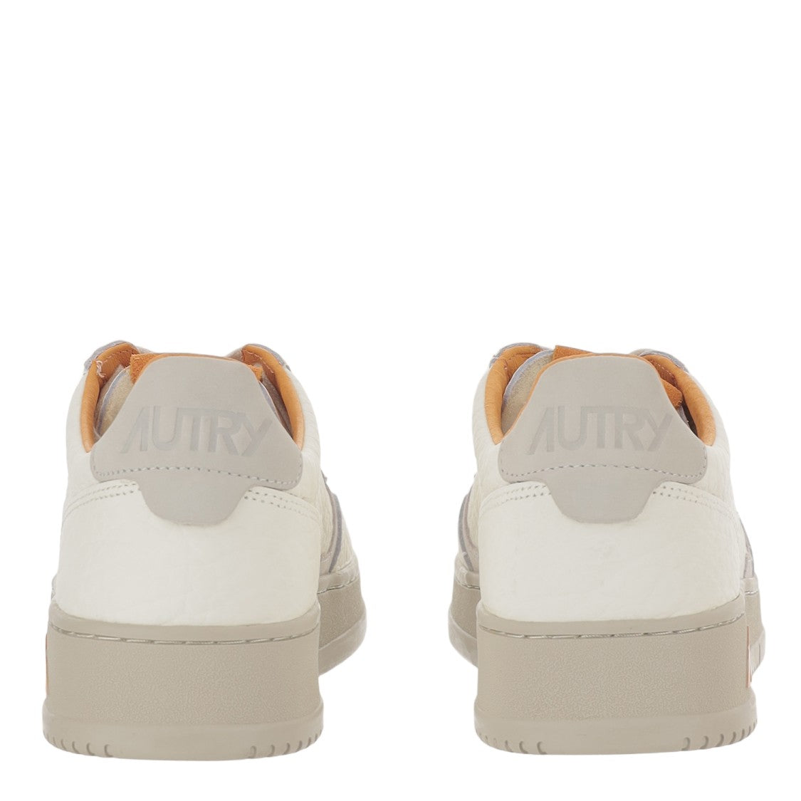 Autry Low-Top Leather Sneakers With Suede Inserts