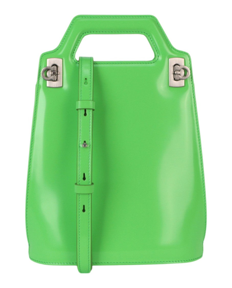 Ferragamo Micro Wanda Patent Leather Shoulder Bag