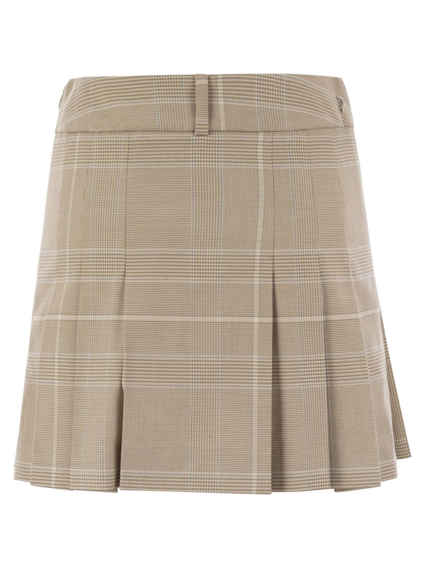 Dondup Prince Of Wales Mini Skirt