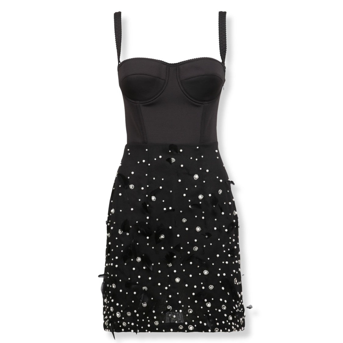 Des Phemmes Fitted Bustier Minidress With Structured Silhouette