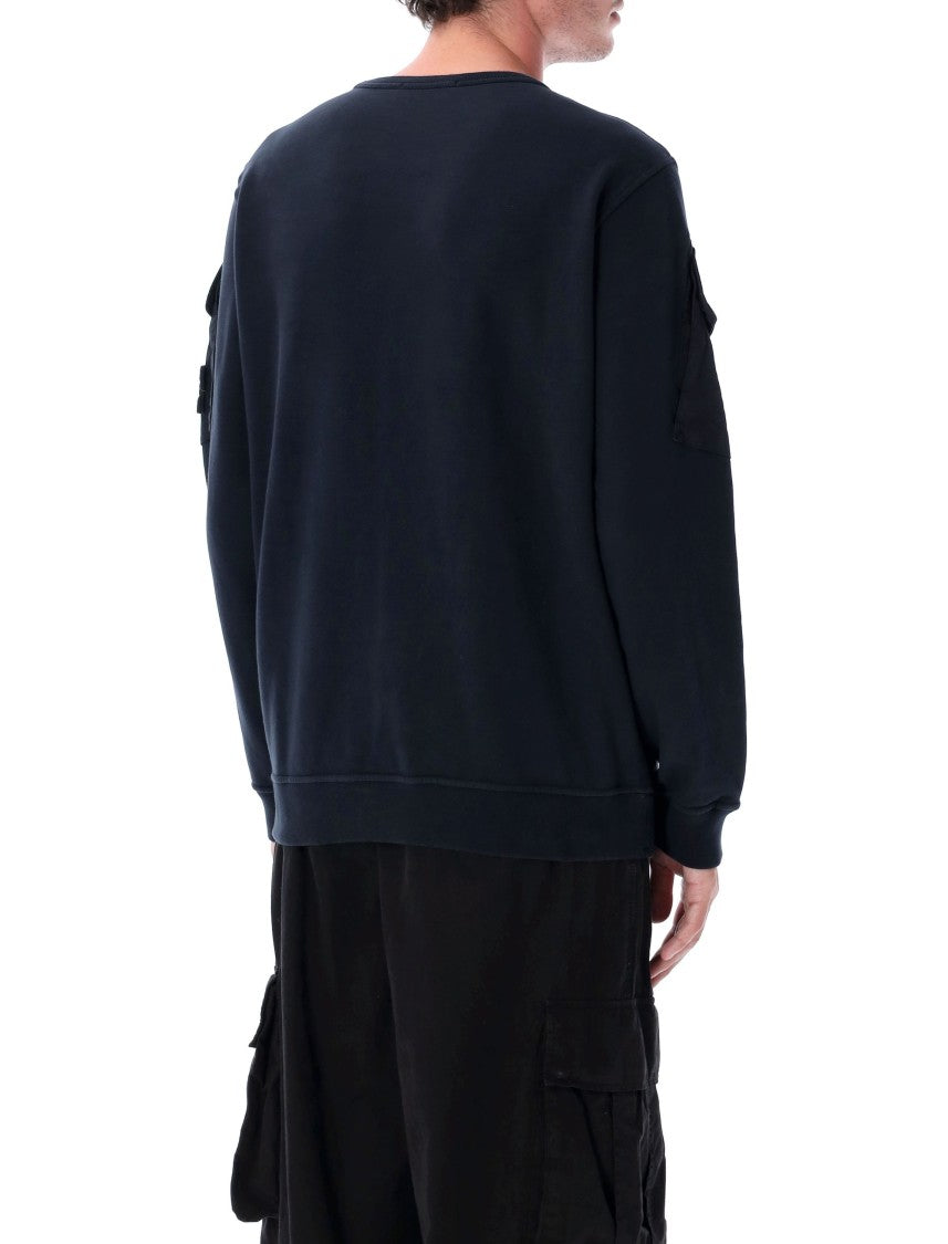 Stone Island Brushed Organic Cotton Sweatshirt